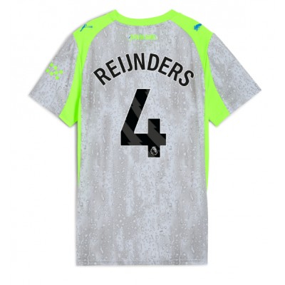 Manchester City Tijjani Reijnders #4 Rezervni Dres za Ženska 2025-26 Kratak Rukav Manchester City Tijjani Reijnders #4 Rezervni Dres za Ženska 2025-26 Kratak Rukav